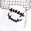 Autumn Winter New European American Style Street Hip-Hop Jacquard Knitted Beanie Teeth Pattern Button Spandex/Cotton Common