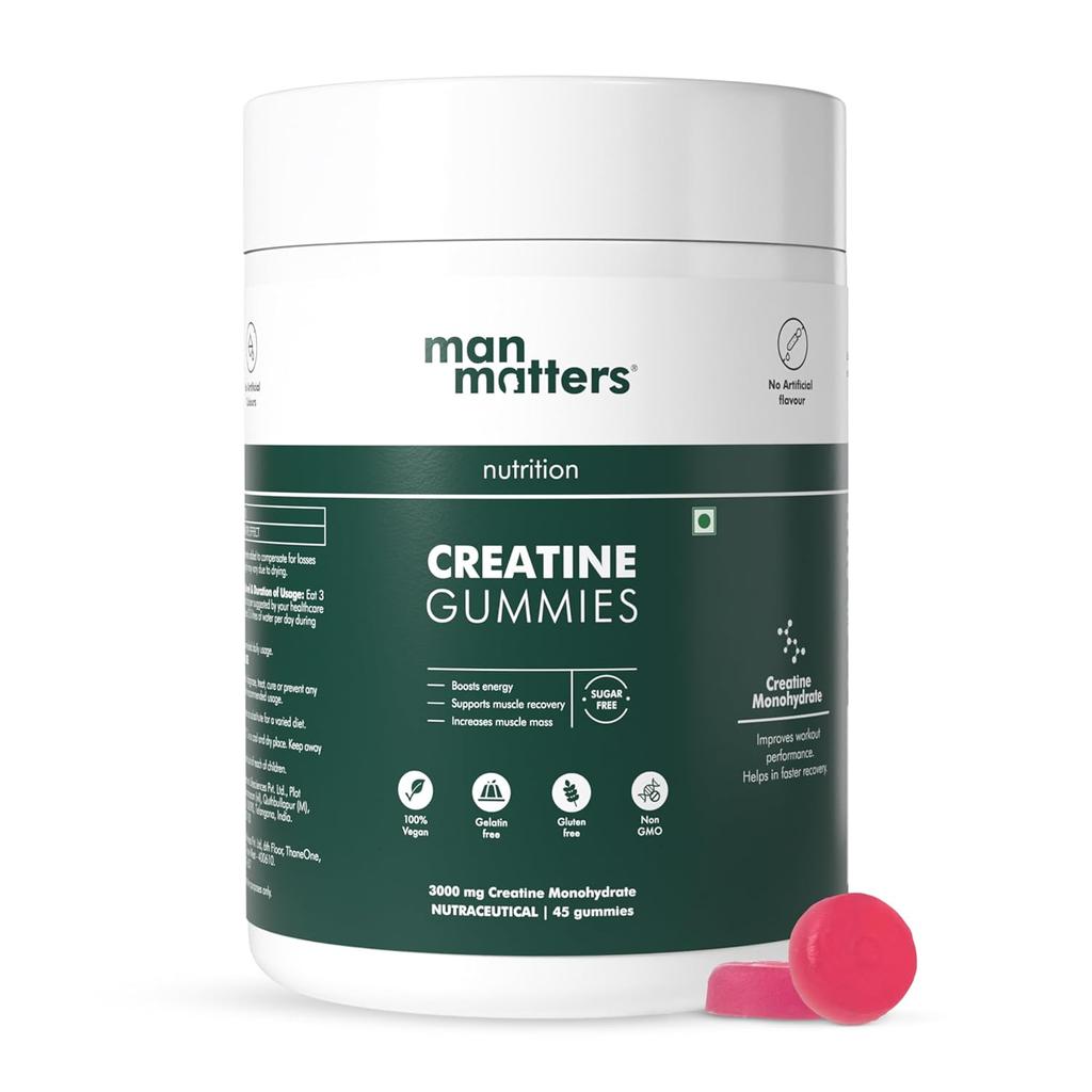 Man Matters Kreatin Gummibärchen 45 Gemischte Beeren Geschmack Energie & Muskelregeneration Ohne Zuckerzusatz