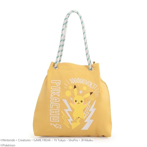 Pokémon Tote Bag, 2-Way Tote Bag for Kids, CPKD5801, Yellow