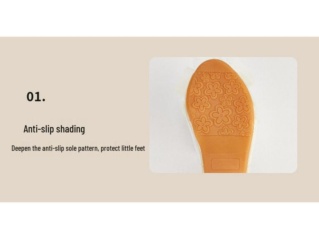 Mädchen Sandalen mit offener Zehenpartie und Rosenblüte - Frühjahr 2026