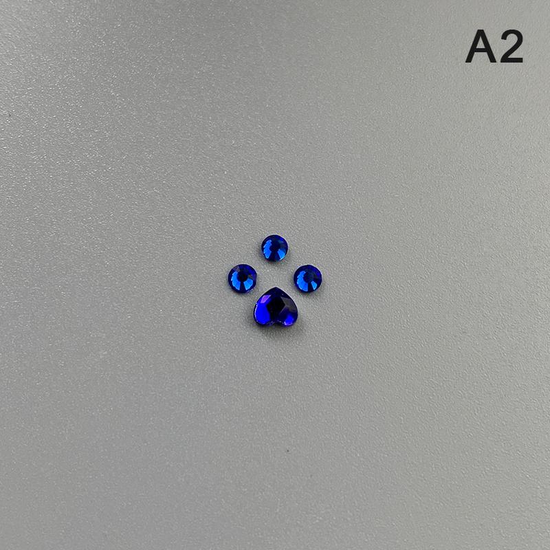 4Pcs Dental Tooth Gems Crystal Diamond Ornament Various Shapes Color Teeth Jewelry Denture Acrylic