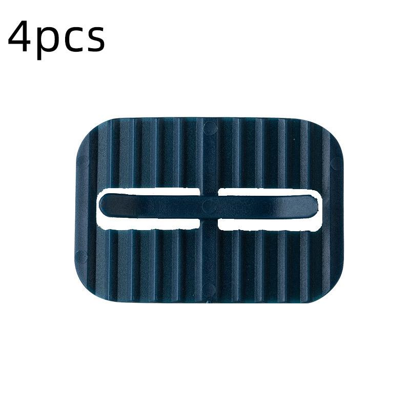 

Houseeker 4 шт. мусорный мешок фиксированный пластырь бытовой мусорный мешок нескользящие фиксирующие зажимы паста держатель для мусорного бака синий