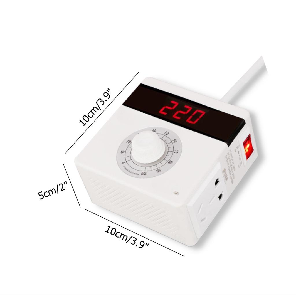 4000W Electronic Regulator Motor Fan Speed Furnace Electric Heating Tube Thermostat Speed Switch Voltage Regulators AC 220V