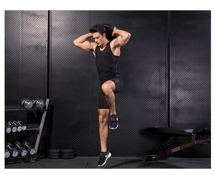 Men's Quick-Dry Compression Tank Top for Sports, Basketball, and Fitness