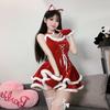 Christmas Dress Sexy Bunny Christmas Costume Red Themed Suit Female Hottie
