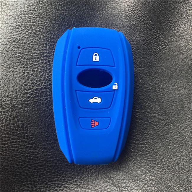 Silicone Rubber Car Key Case Cover for Subaru Legacy Impreza Forester Xv Trezia BRZ Wrx Levorg 3button Key Case