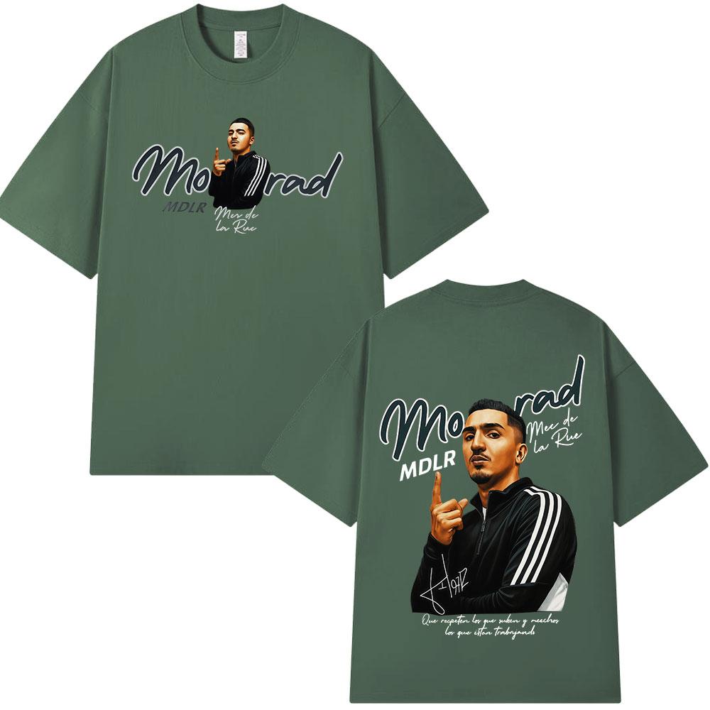 Rapper Morad Mdlr Tour Merch Short Sleeve T Shirt Unisex Unisex Harajuku Tops Vintage Aesthetic Graphics Tshirt Cotton Tees