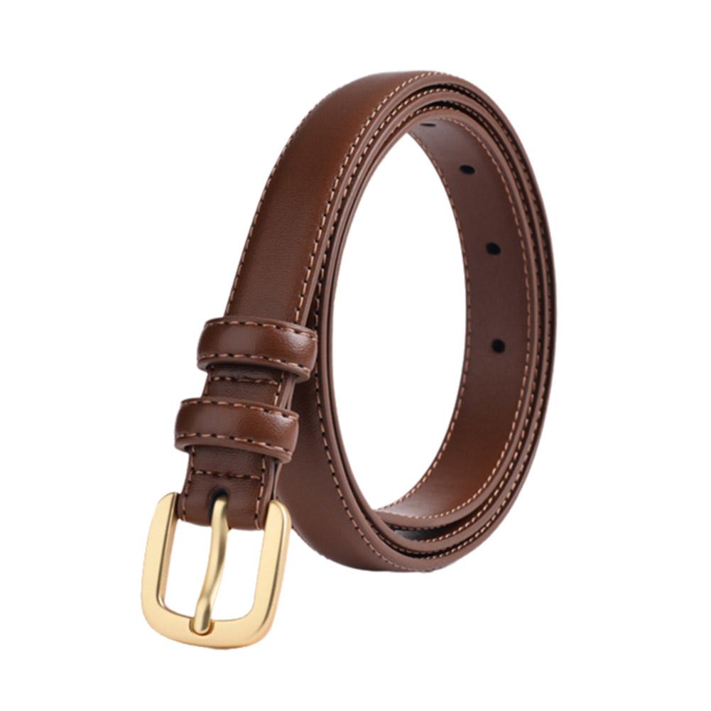 Korean Fashion Simple Belt Women's Belt Imitation Leather Belt Belt Versatile Multi-color Celeb O3Z9