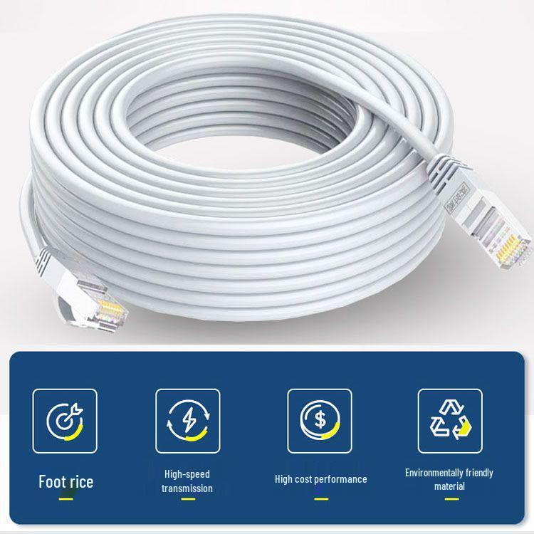 Cat5e High-Speed Gigabit Network Cable with RJ45 Connectors - Available in 1m, 20m, 30m, 150m Lengths, for Home and Computer Use