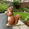 Kreatives Einweihungsgeschenk Pflanzgefäß Kletterer Eichhörnchen Statue, Niedliche Lebensechte Skulptur, Harz Garten Geschenk für Pflanzenliebhaber Kleines Tierfigur