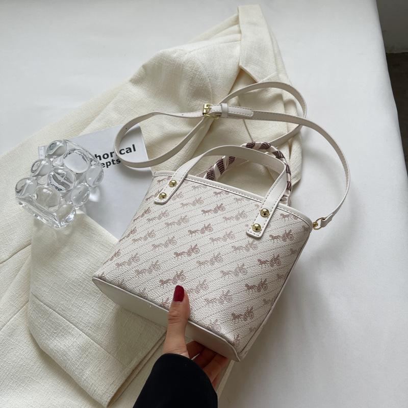 Niche women's bag 2025 new summer fashion women's small bag high-end messenger bag portable bucket bag