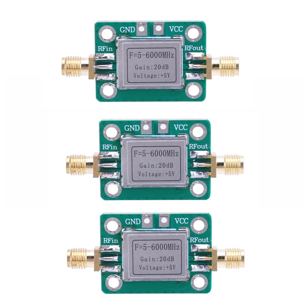 Modul Amplificator RF 5-6000MHz Câștig 20dB Amplificator RF în Bandă Largă Amplificator în Bandă Largă VFH UHF SHF Placă LNA cu Carcasă de Ecranare