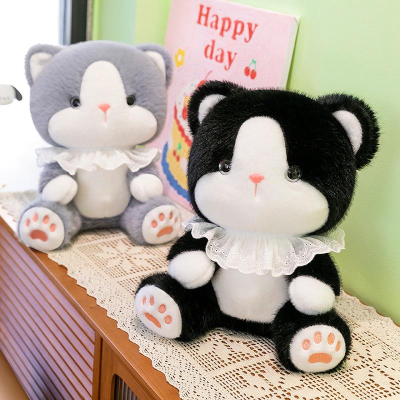 2025 neue sitzende Katze Schatzpuppe Plüschtier niedliche Greifautomat Puppe Tauschgeschenk
