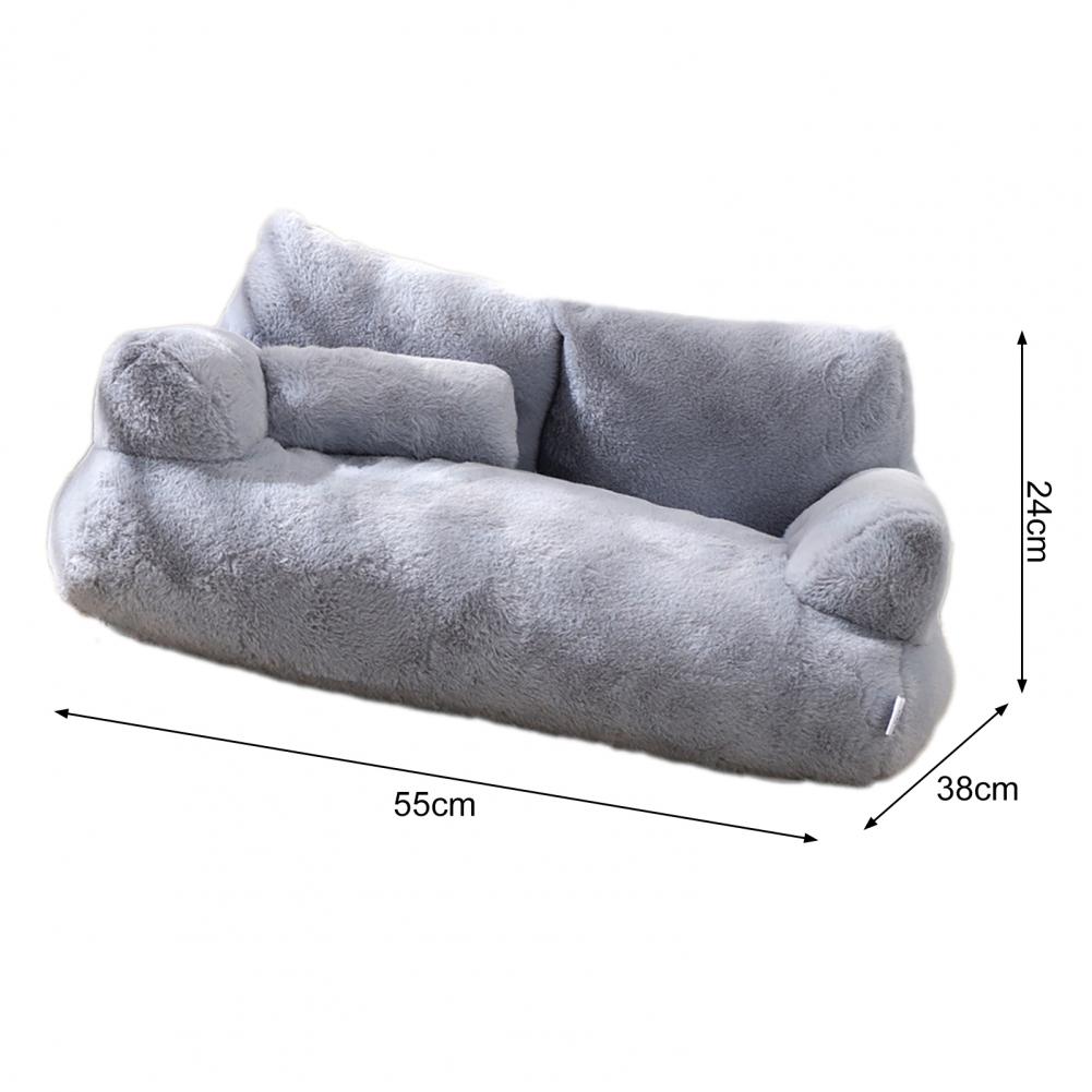 1 Set Winter Plush Pet Bed Soft Comfortable Pet Sofa Bed Removable Washable Dog Nest Couch Cat Sleeping Cushion Pet Supplies
