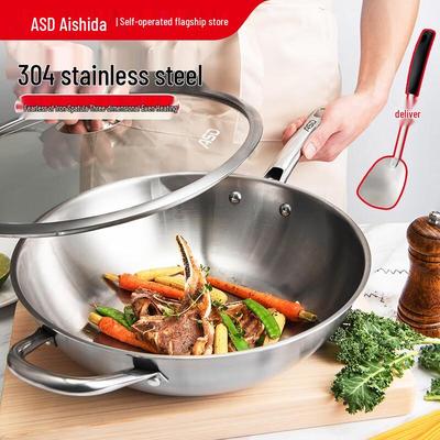 304 Edelstahl Wok