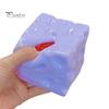 Realistic Cheese Shaped Toys Blueberry Squeeze Toy, Stress Relief Block Sensory Slow Tools Rising Cube Pinch Toy for Home Office Focus Aid Fidget