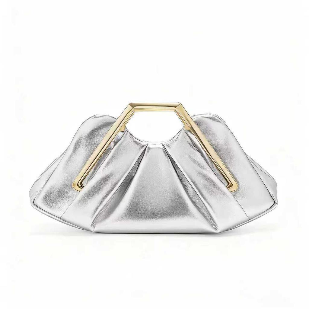 Soft Leather Bag Women'S Niche Cloud Bag Dinner Pleated Bag Premium Messenger Underarm Women'S Bag