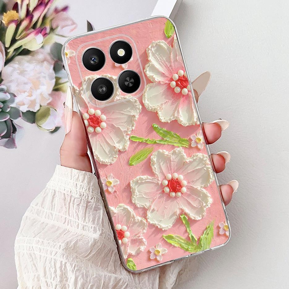 For Honor 400 Smart 5G Case LGN-NX1 Luxury Butterfly Painted Cover Soft Silicone Case For Honor X7d HonorX7d Honor400 Smart Bags
