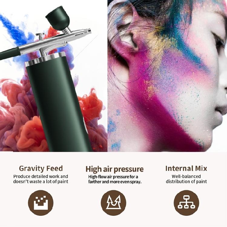 Intelligent Face Sprayer Mist Maker Portable Moisturizing Device Airbrush Set with Compressor For Sensitive Complexion