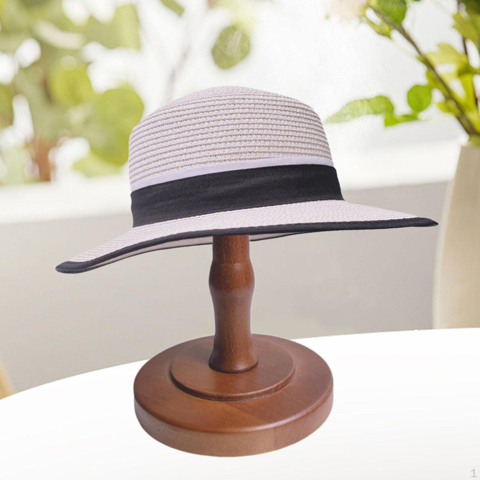 

Подставка для шляпы, держатель коричневого цвета для хранения, круглая подставка для париков, розничная торговля Height 23 cm