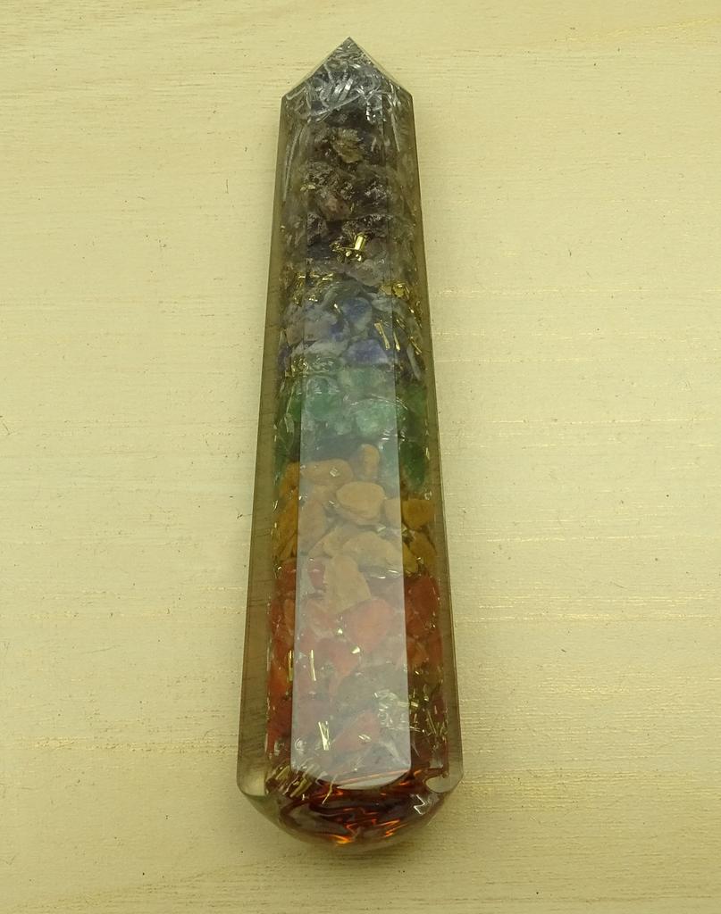 Harmonize Multistone Orgone Massage Wand Reiki Healing Crystal Energy