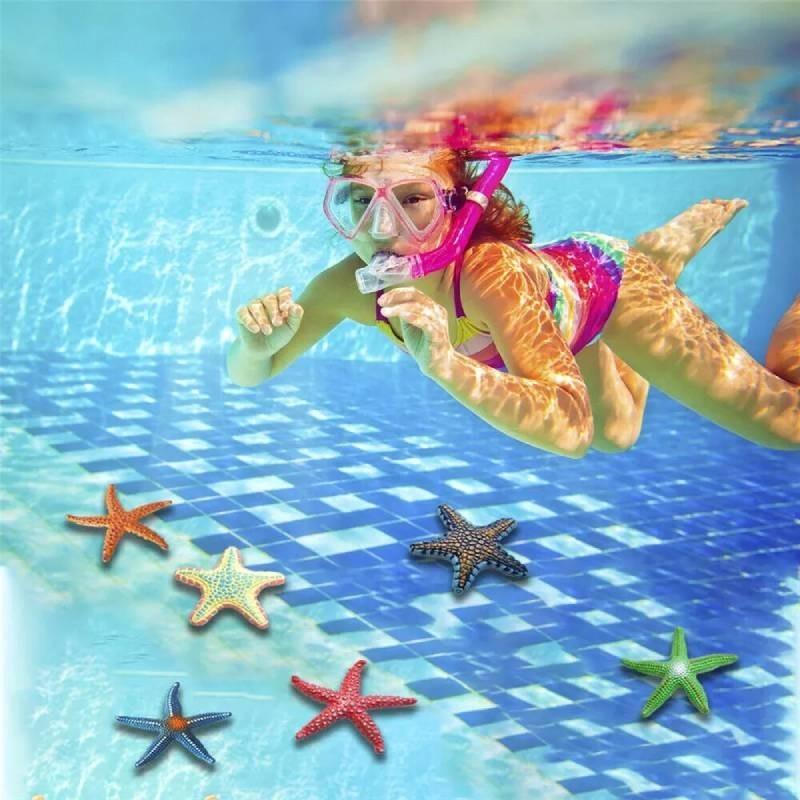 Modelli Autentici di Animali Stella Marina Per Bambini Giocattoli Educativi da Spiaggia Set Colorato in PVC