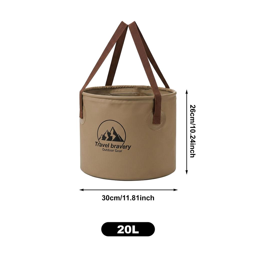 Collapsible Water Bucket Large Capacity Portable Storage For Camping Car Emergency Use