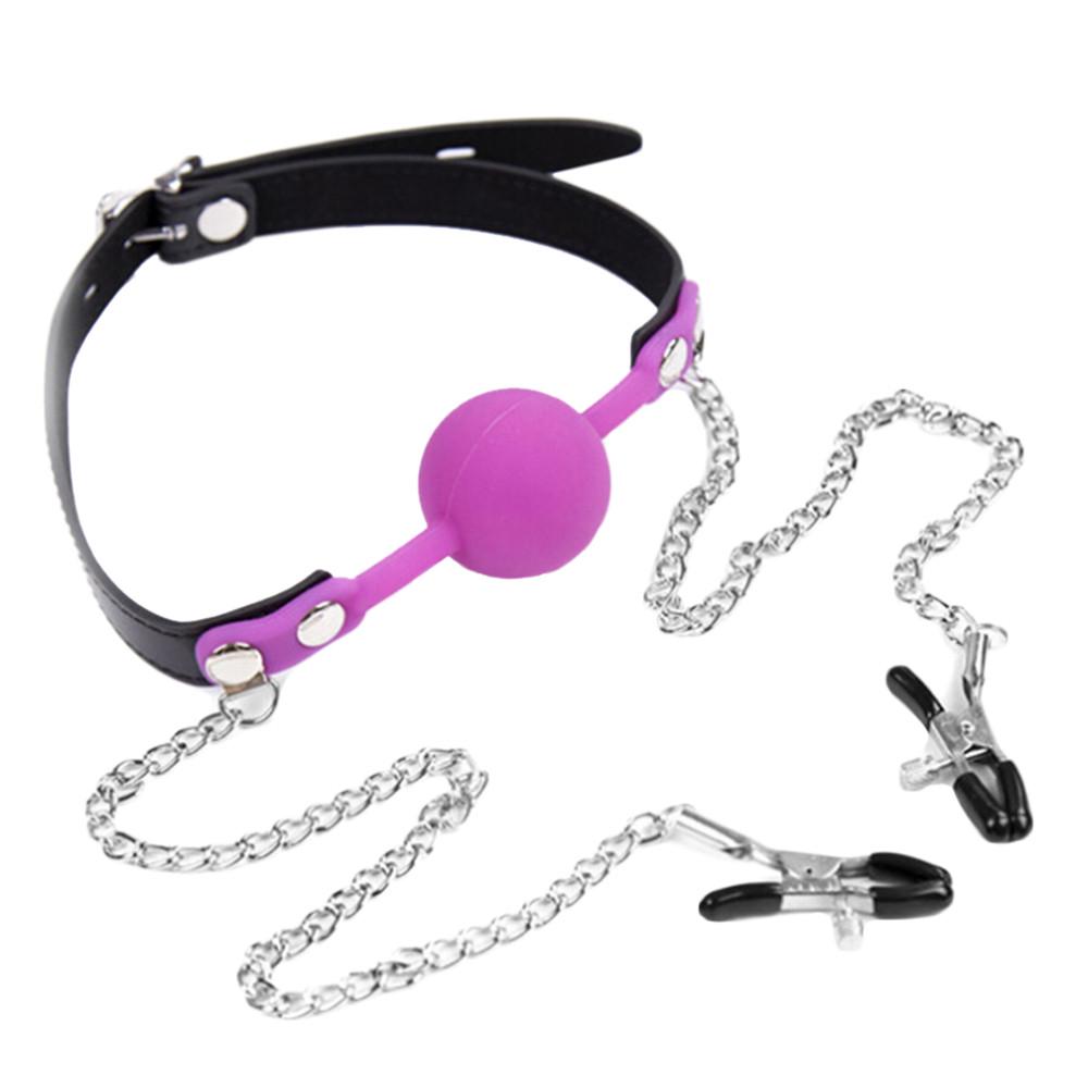 Buy Male or Female Slave Silicone Ball Gag Fetish Mouthpiece