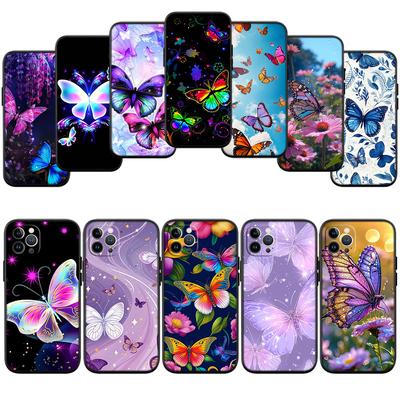 RA9 Colorful Butterfly New High-End Shell Phone Case for iPhone SE X XS XR 16E 17 11 Pro Max 8 7 6 6s Plus Air
