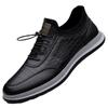 Spring Festival Men's Shoes New Casual Leather Shoes Breathable Men's Soft Bottom Soft Panel Shoes Fashion All-match Trendy Leather Surface