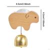 Merchant's Bell with Suction Cup, Wooden Door Ornament, Hanging Doorbell for Shop Front