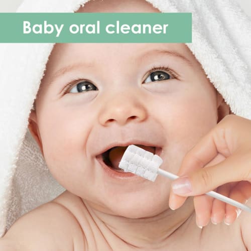 Newborn Oral Cleaning Stick - Tongue Gauze Cleaner Toothbrush, Baby Oral Hygiene Toothbrush | Baby Toothbrush Gauze with Paper Handle, Newborn Toothbr