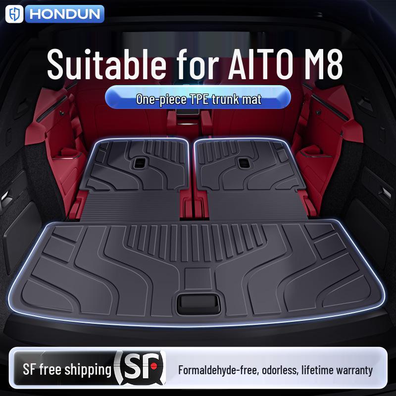 Wenjie M8 Trunk Mat for New Huawei 6/5-Seater – TPE25 Custom Integrated Mat