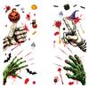 Halloween Decoration Blood Handprint Pumpkin Stickers Halloween Shopping Mall Window Scene Decoration Ghost Hand Spider Stickers