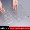 Stainless Steel Semi-Circular Oil Draining and Cooling Rack with Feet for Baking and Barbecue