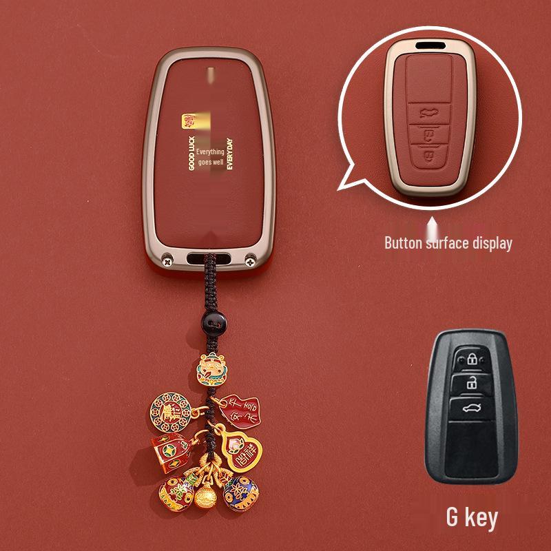 Fits Key Cover for Toyota Camry, Corolla, Levin, RAV4, Velanda, Asia Dragon, Highlander, Buckle Feng
