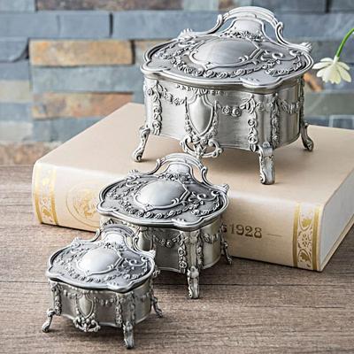Exquisite Rose Jewelry Storage Box Large Capacity Jewelry Box Jewelry Earrings Earring Box Home Accessories Storage