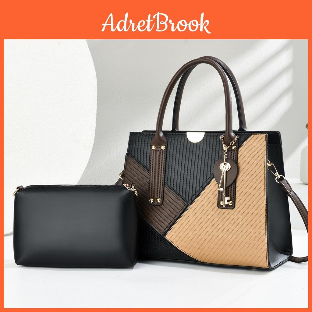 Pu Handbag With Metal Accents For Daily Office And Casual Wear