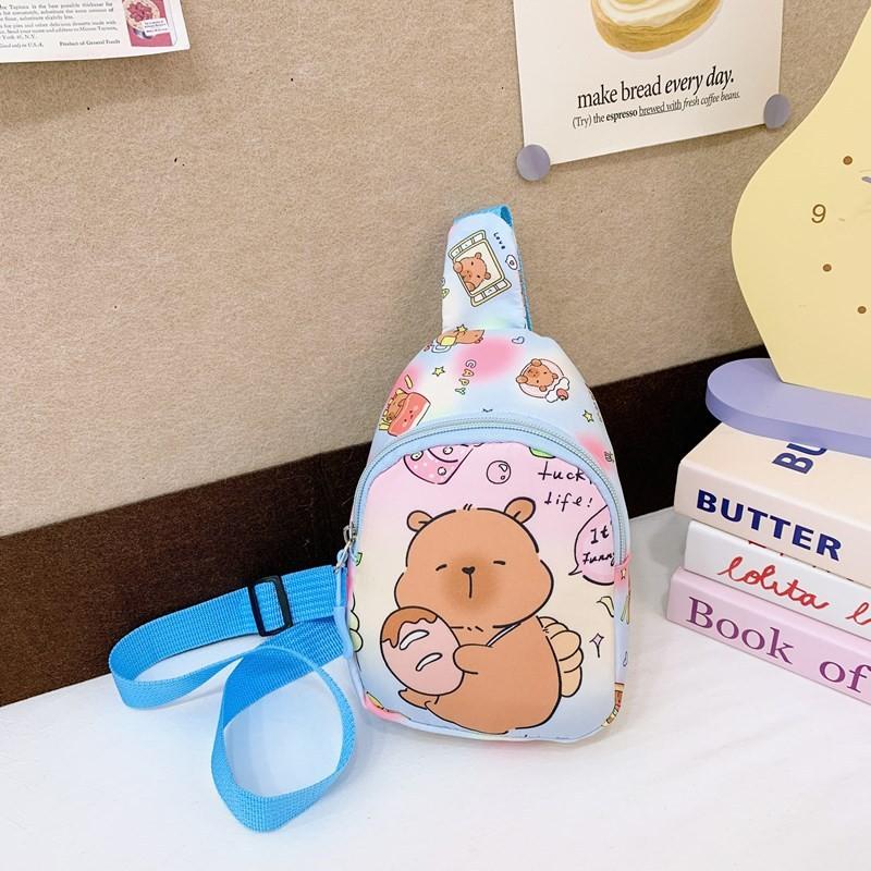 Capybara Cartoon Animal Coin Purse Single Shoulder Crossbody Chest Gift Bag