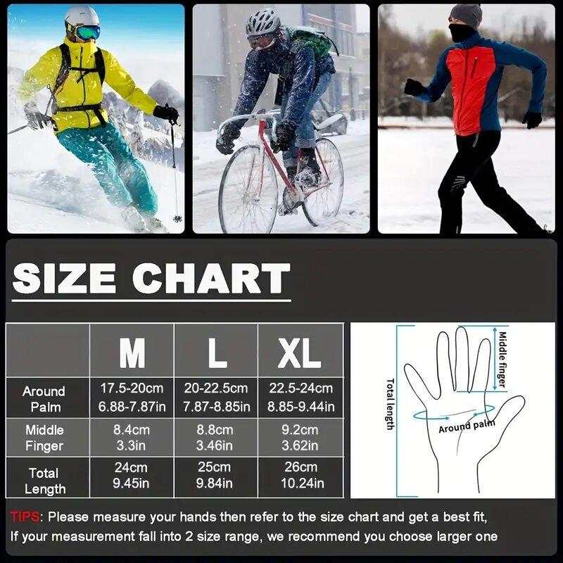 Touch Screen Gloves for Men And Women Windproof Waterproof Warm Autumn Winter Outdoor Fishing Running Cycling Skiing Cold Gloves