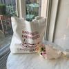 Stylish Korean Canvas Tote Bag Casual Shoulder Bag For Female Students