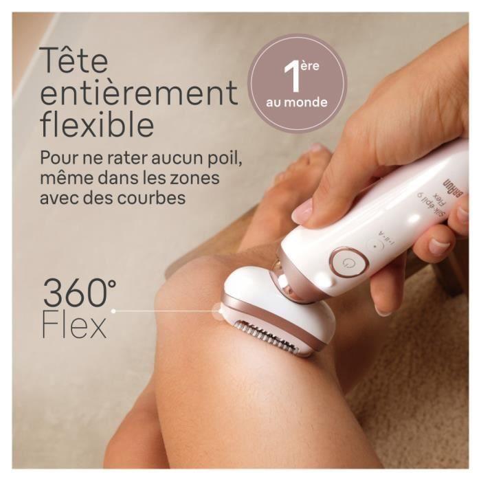 Electric Epilator - Braun - Silk Epil 9 Flex - 2 Speeds - Cordless - 50 Min