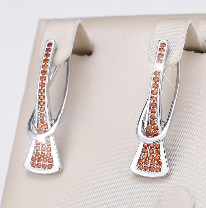 Irregular Circular Diamond Super Sparkling High Heels with Buckle Design, Personalized High-end Feeling, Light Luxury Earrings