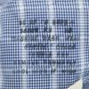 VAN HEUSEN 60s 70s Vintage Collar Stuffers Check Pattern Long Sleeve Shirt Men's Used