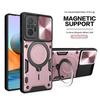 Magsafe Magnetic Camera Protection Case For Redmi Note 10 Pro 10s Armor Hybrid Metal Ring Back Cover For Redmi 10A 11A 9T 9C NFC