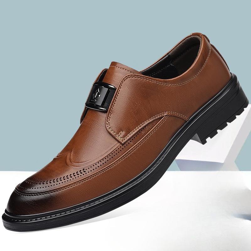 Mode Herbst Britische Herren Business Formelle Schuhe Große Größe Retro Mode Lässige Neue Designerschuhe Mann Einfarbig Retro Lederschuh