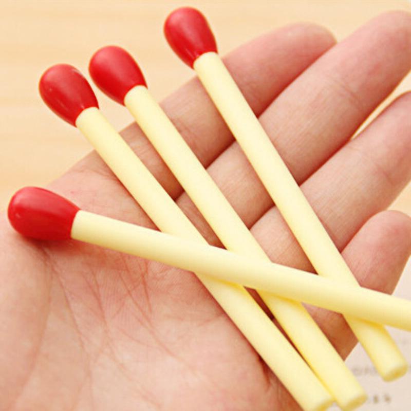 20 Pcs/Box Stationery Cute Kawaii Mini Matchstick Creative School Office Supply Ballpoint Pen Matche Funny Free Freebie Novelty