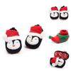 Adorable Unisex Baby Kids Christmas Shoes Winter Soft Slippers Santa Claus Gift