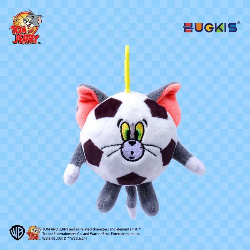 Tom Football Jerry Basketball Tennis Design Plush Rebound Ball Pendant Keychain