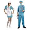 Costume da Infermiera Insanguinata per Cosplay di Halloween Abito da Chirurgo Horror Festa in Maschera